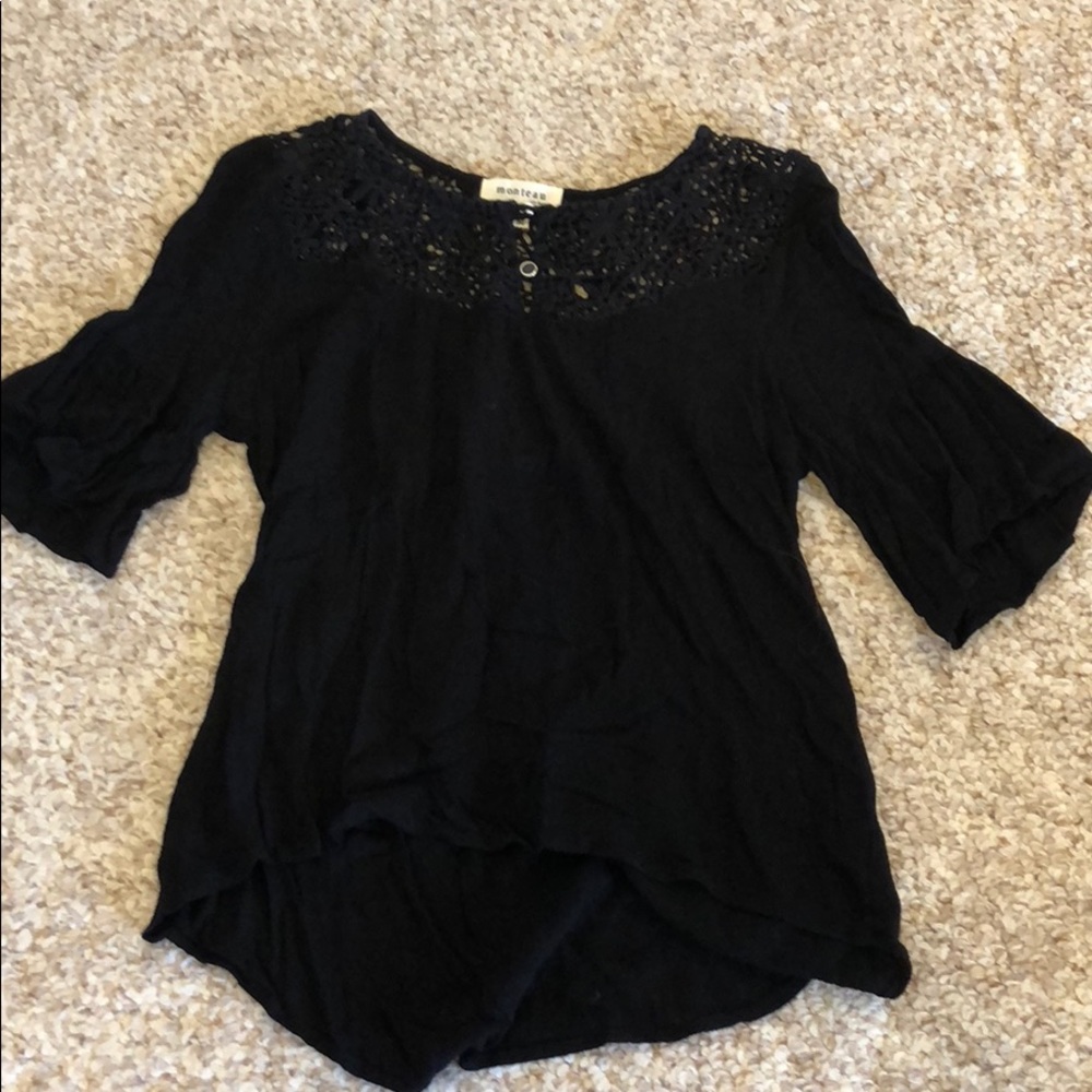 Black Crochet Top!